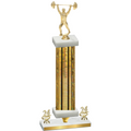 Premium Single Gold Glacier Year Weights Trophy
