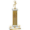 Premium Single Gold Glacier First Place Majorette Trophy