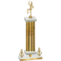 Premium Single Gold Glacier Victory Majorette Trophy