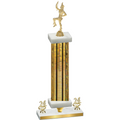 Premium Single Gold Glacier Year Majorette Trophy