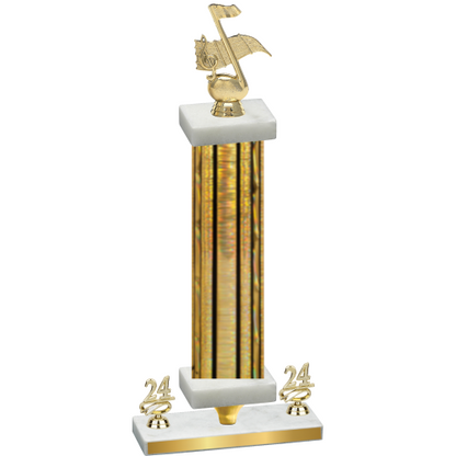 Premium Single Gold Glacier Year Music Trophy