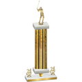 Premium Single Gold Glacier Year Golf Trophy