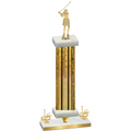 Premium Single Gold Glacier First Place Golf Trophy