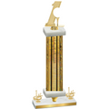 Premium Single Gold Glacier First Place Golf Trophy