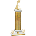 Premium Single Gold Glacier Fourth Place Golf Trophy