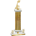 Premium Single Gold Glacier Year Golf Trophy