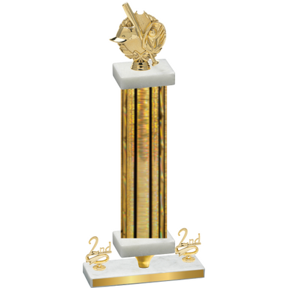 Premium Single Gold Glacier Second Place Baseball Trophy
