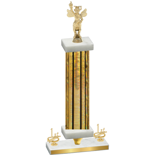 Premium Single Gold Glacier First Place Academics Trophy