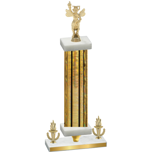Premium Single Gold Glacier Victory Academics Trophy