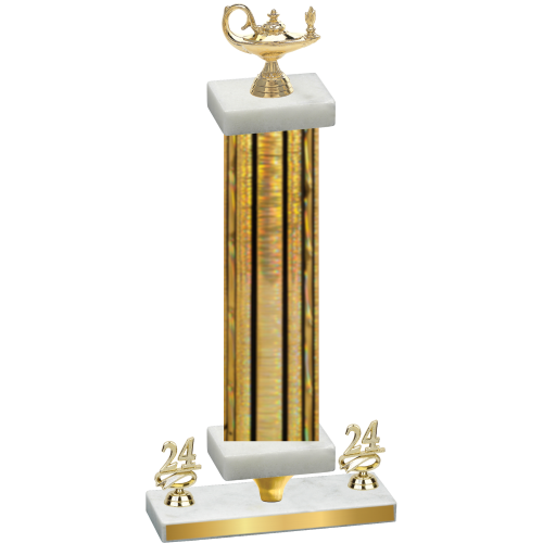 Premium Single Gold Glacier Year Academics Trophy