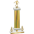 Premium Single Gold Carbon Fiber Victory Soccer Trophy