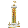 Premium Single Gold Carbon Fiber Victory Rugby Trophy