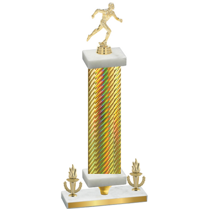 Premium Single Gold Carbon Fiber Victory Running Trophy