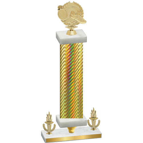 Premium Single Gold Carbon Fiber Victory Running Trophy