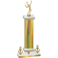 Premium Single Gold Carbon Fiber Victory Tennis Trophy