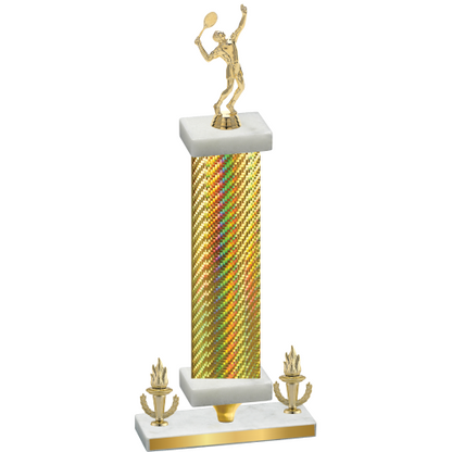 Premium Single Gold Carbon Fiber Victory Tennis Trophy