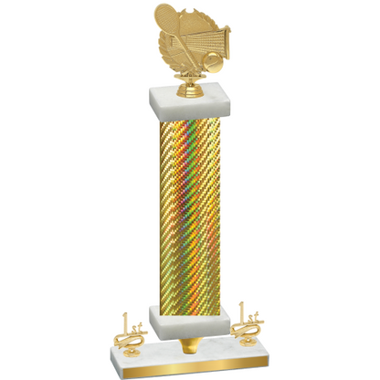 Premium Single Gold Carbon Fiber First Place Tennis Trophy