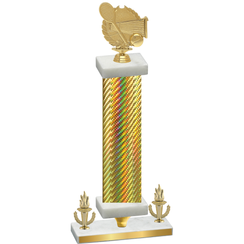 Premium Single Gold Carbon Fiber Victory Tennis Trophy