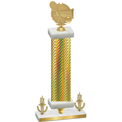 Premium Single Gold Carbon Fiber Victory Tennis Trophy