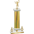 Premium Single Gold Carbon Fiber Victory Volleyball Trophy