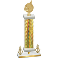 Premium Single Gold Carbon Fiber Victory Volleyball Trophy