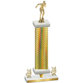Premium Single Gold Carbon Fiber Year Swimming Trophy