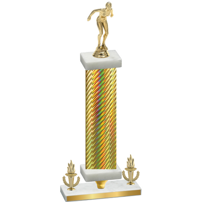 Premium Single Gold Carbon Fiber Victory Tennis Trophy