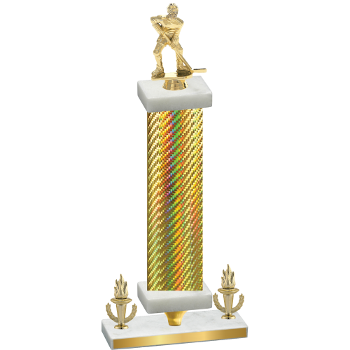 Premium Single Gold Carbon Fiber Victory Hockey Trophy