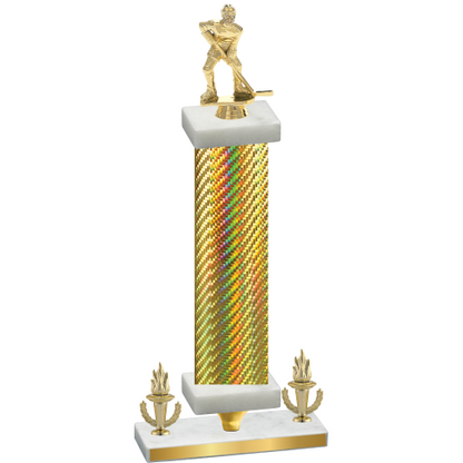 Premium Single Gold Carbon Fiber Victory Hockey Trophy
