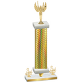 Premium Single Gold Carbon Fiber Third Place Victory Trophy