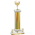 Premium Single Gold Carbon Fiber Year Victory Trophy