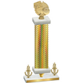 Premium Single Gold Carbon Fiber Victory Basketball Trophy