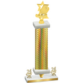 Premium Single Gold Carbon Fiber Year Pickleball Trophy
