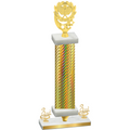 Premium Single Gold Carbon Fiber Third Place Pickleball Trophy