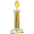 Premium Single Gold Carbon Fiber First Place Pickleball Trophy