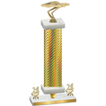 Premium Single Gold Carbon Fiber Year Cars Trophy