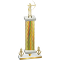 Premium Single Gold Carbon Fiber Victory Archery Trophy