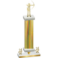 Premium Single Gold Carbon Fiber Year Archery Trophy