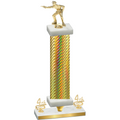 Premium Single Gold Carbon Fiber Fourth Place Shooter Trophy