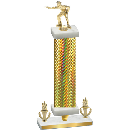 Premium Single Gold Carbon Fiber Victory Shooter Trophy