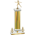 Premium Single Gold Carbon Fiber Victory Skater Trophy