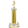 Premium Single Gold Carbon Fiber Victory Majorette Trophy