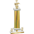Premium Single Gold Carbon Fiber Year Music Trophy