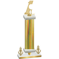 Premium Single Gold Carbon Fiber Victory Golf Trophy