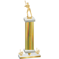 Premium Single Gold Carbon Fiber First Place Softball Trophy