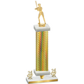 Premium Single Gold Carbon Fiber Year Softball Trophy