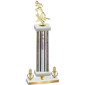 Premium Single Silver Glacier Victory Football Trophy