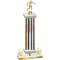 Premium Single Silver Glacier Second Place Soccer Trophy