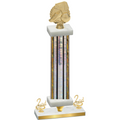 Premium Single Silver Glacier Second Place Soccer Trophy