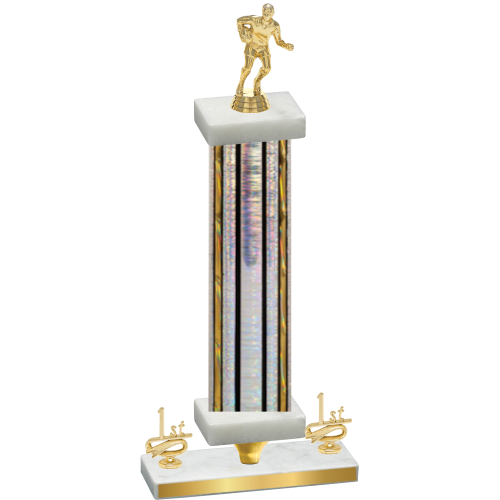 Premium Single Silver Glacier First Place Rugby Trophy